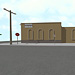 3D rendering of church's side view